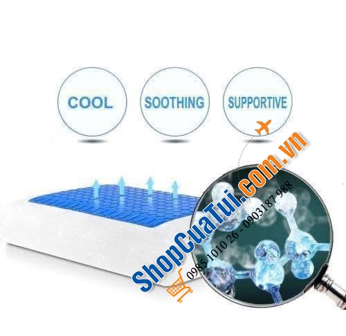 Lõi gối Gel Pillow - Siêu thoáng mát lại chống thoái hoá đốt sống cổ.