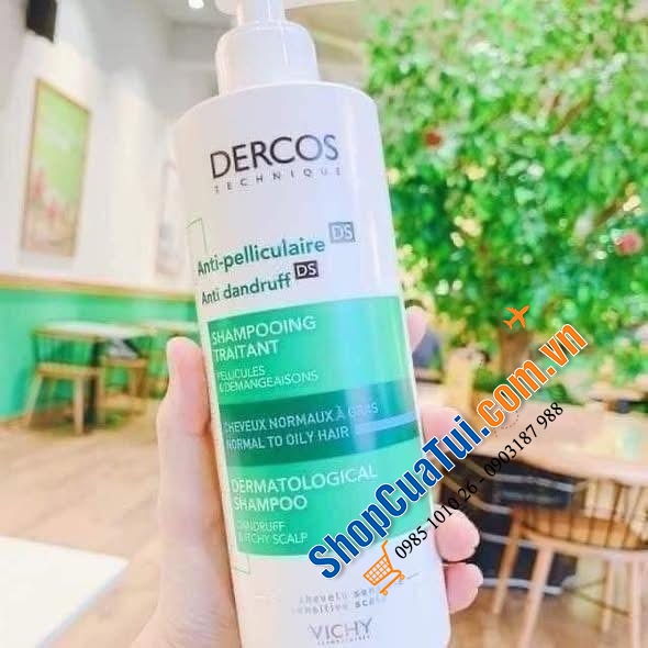 DẦU GỘI TRỊ GÀU VICHY-DERCOS siêu HOT chai to 390ml có vòi tiện lợi.