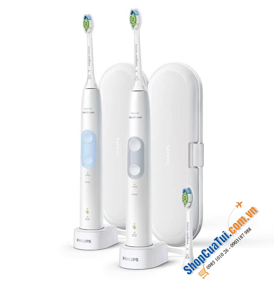 Set 2 Bàn chải đánh răng điện Philips Sonicare 5000 Optimal Clean HX6829.