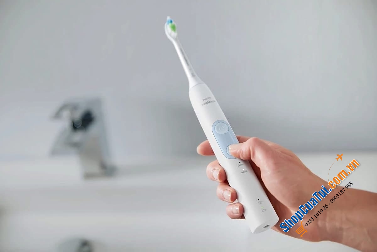 Set 2 Bàn chải đánh răng điện Philips Sonicare 5000 Optimal Clean HX6829.