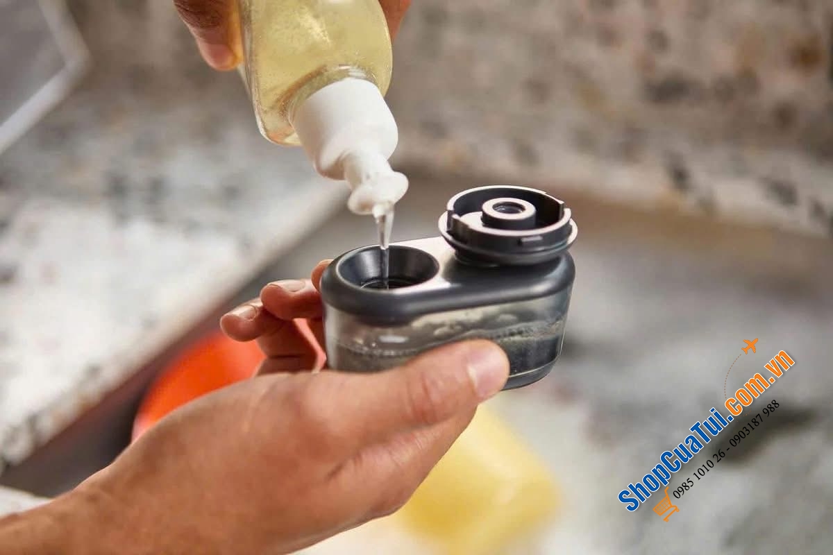 Bàn chải có ngăn xà phòng & giá đỡ Joseph Joseph SinkTech 6500015.
