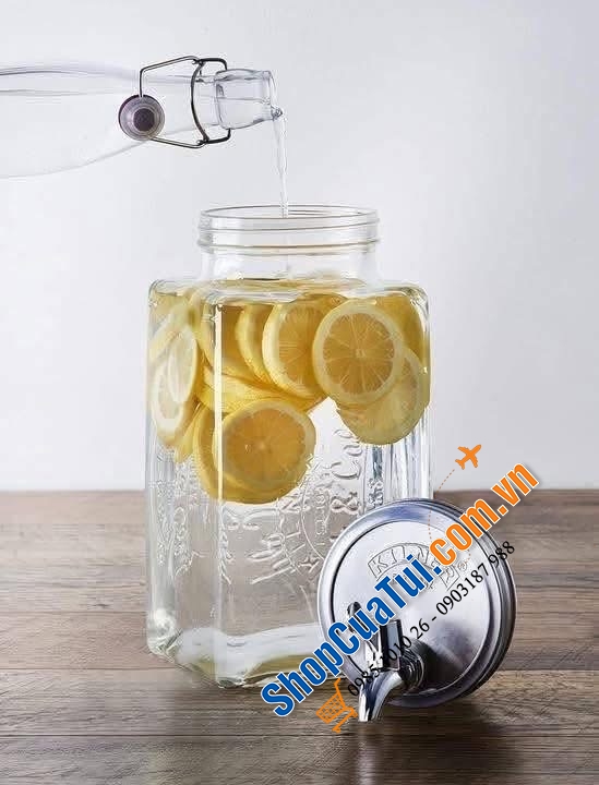 Bình nước thủy tinh Kilner Fridge 3L.