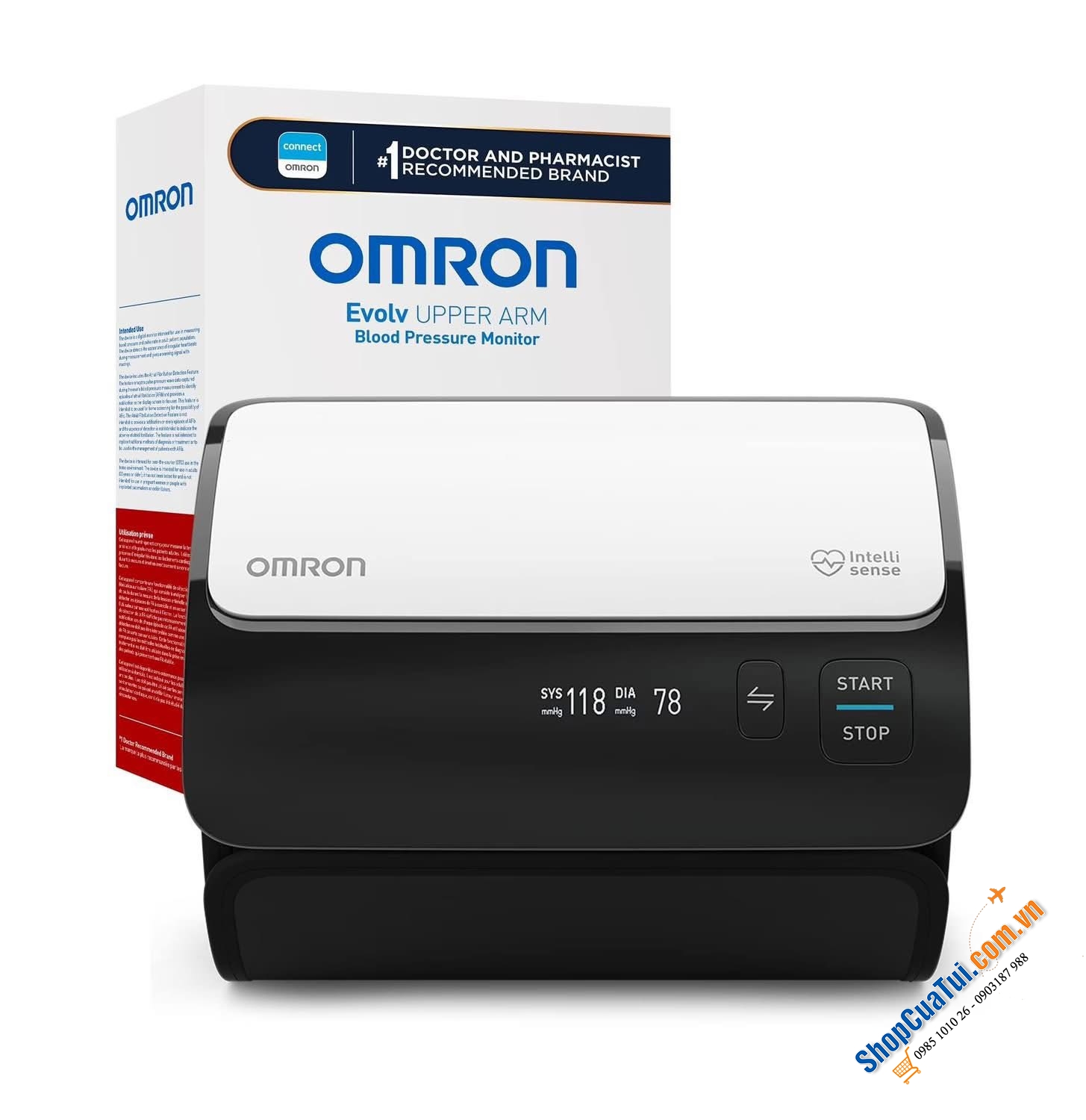 Máy đo huyết áp bắp tay không dây Omron Evolve-Dòng xịn xò của Omron-Made in Japan.