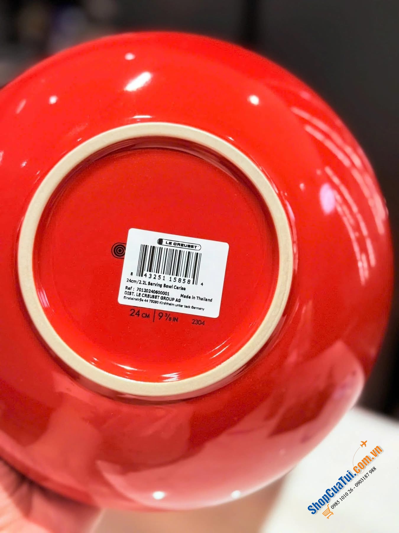 Bát Le creuset 2.2L 24cm màu đỏ.