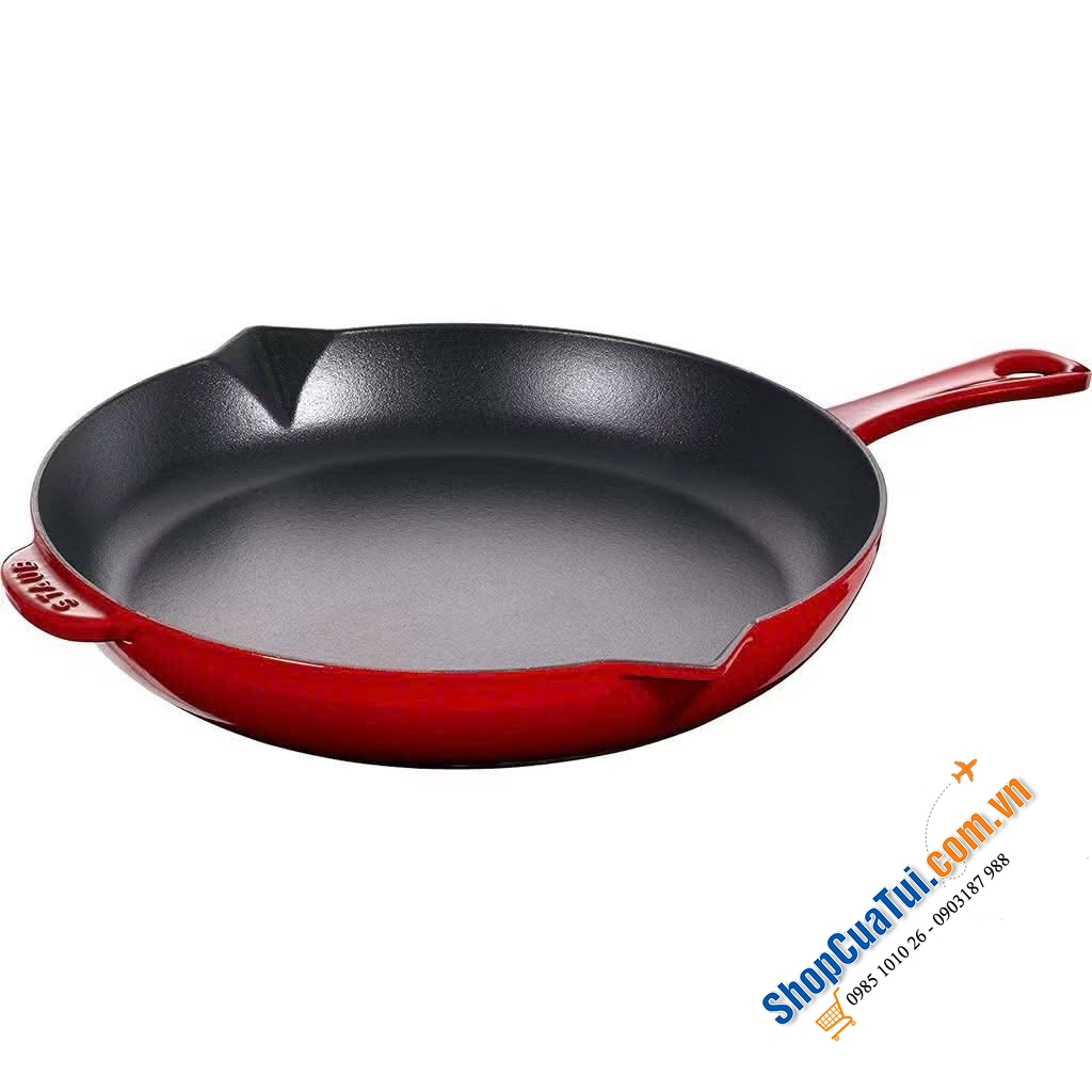 Chảo Staub Skillet 26cm đỏ rực rỡ.
