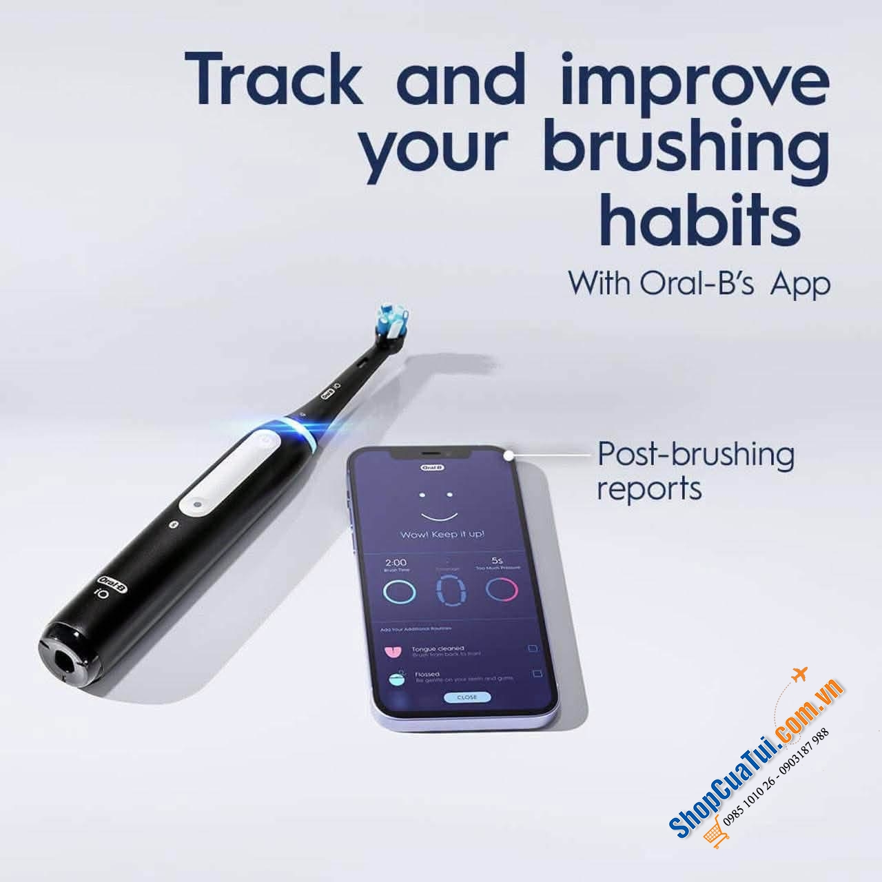 Sét 2 bàn chải điện Oral-B iO Series 4 Duo - Made in Germany.