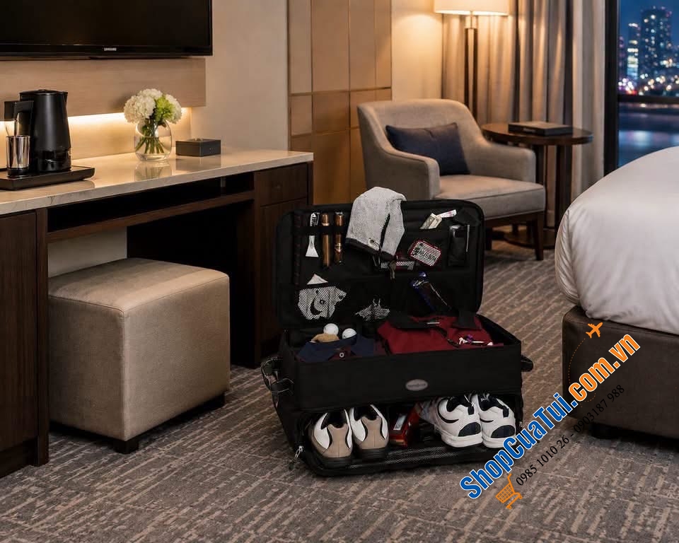 Túi đựng đồ chơi golf Samsonite.