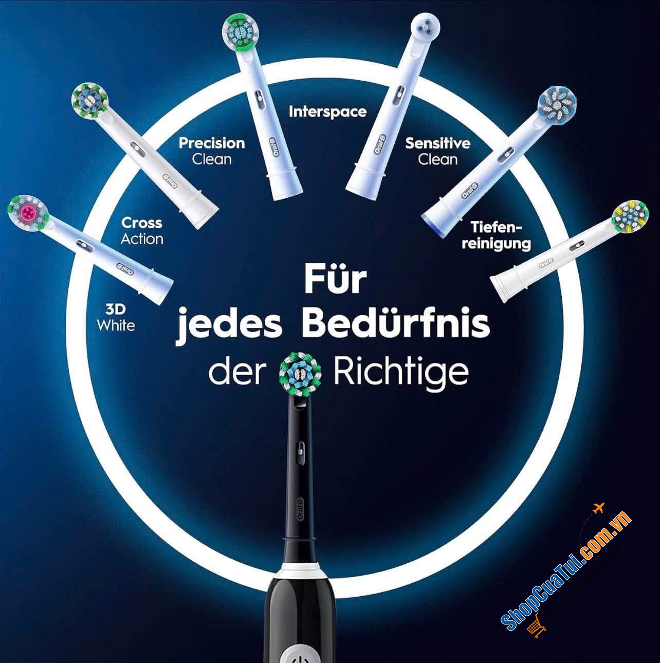 Bàn chải điện oral B PRO SERIES 1 KÈM HỘP ĐỰNG DU LỊCH - Made in Germany.