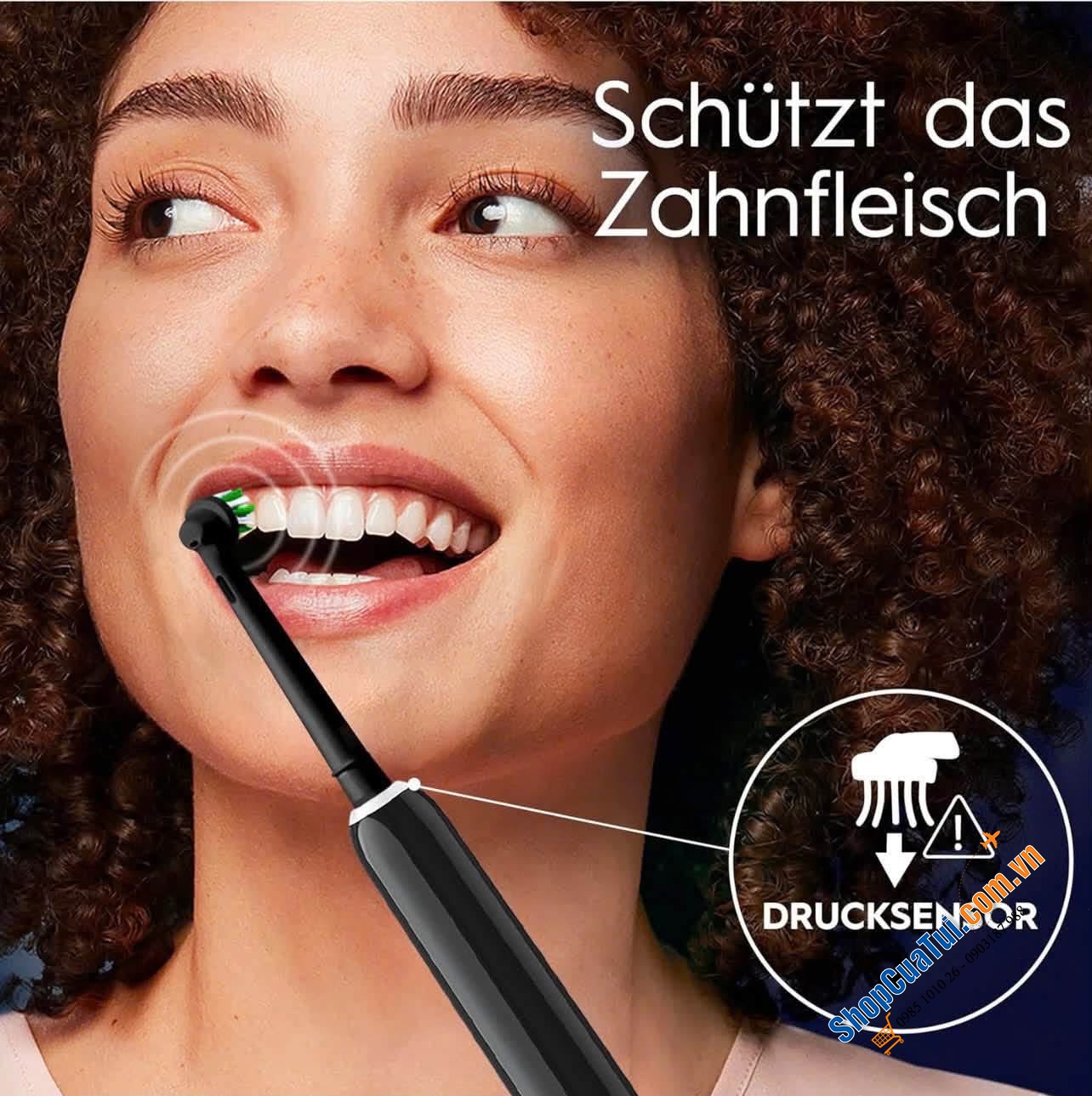 Bàn chải điện oral B PRO SERIES 1 KÈM HỘP ĐỰNG DU LỊCH - Made in Germany.