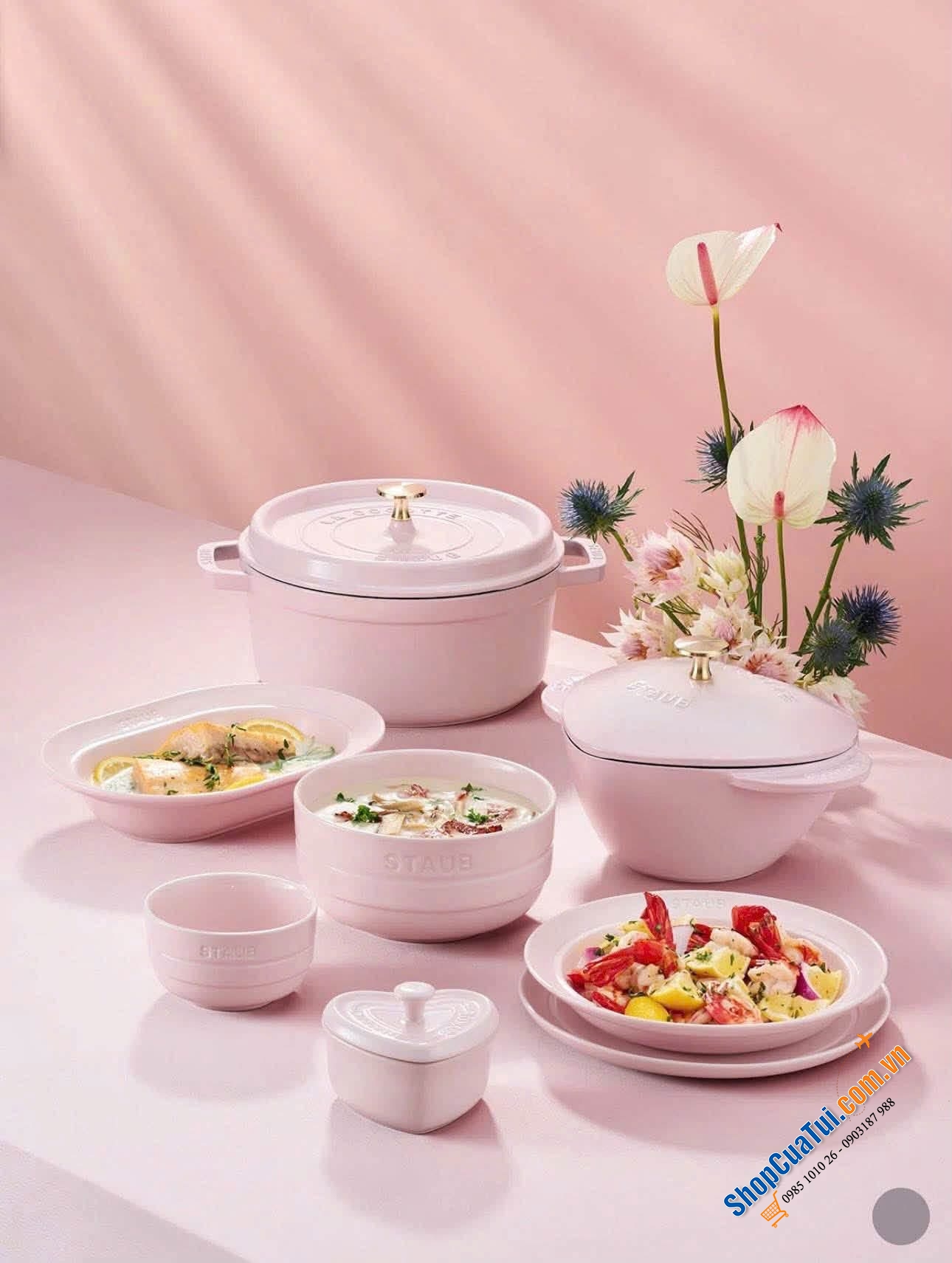 Set bát 16 món Sorbet Rose.