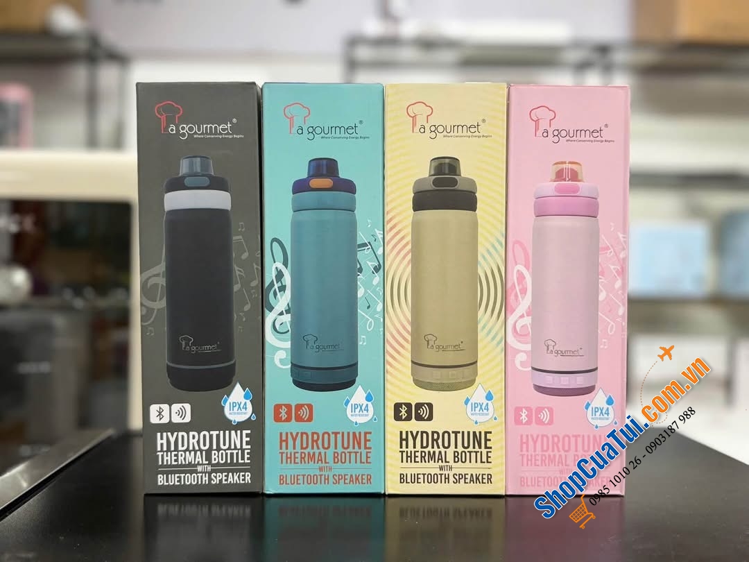 Bình giữ nhiệt tích hợp loa Bluetooth La Gourmet Hydrotune 500ml – Không chỉ là bình nước, mà còn là người bạn đồng hành cho mọi cuộc vui!