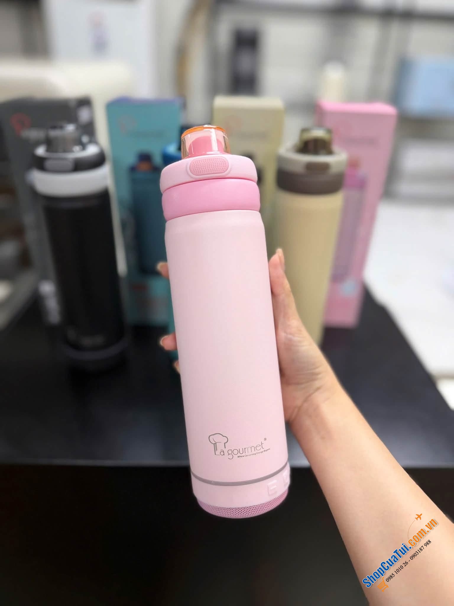 Bình giữ nhiệt tích hợp loa Bluetooth La Gourmet Hydrotune 500ml – Không chỉ là bình nước, mà còn là người bạn đồng hành cho mọi cuộc vui!