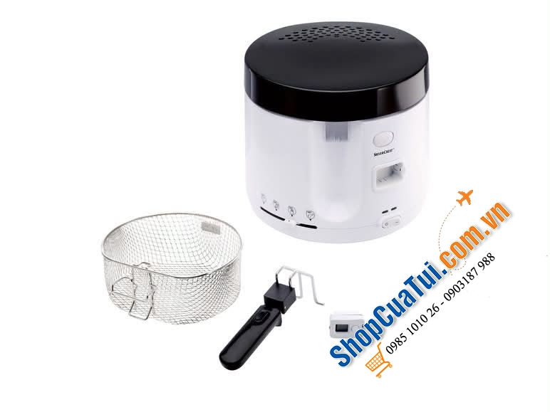 Nồi chiên ngập dầu SilverCrest SFT 1900 A1 (dung tích dầu 2,1 lít).