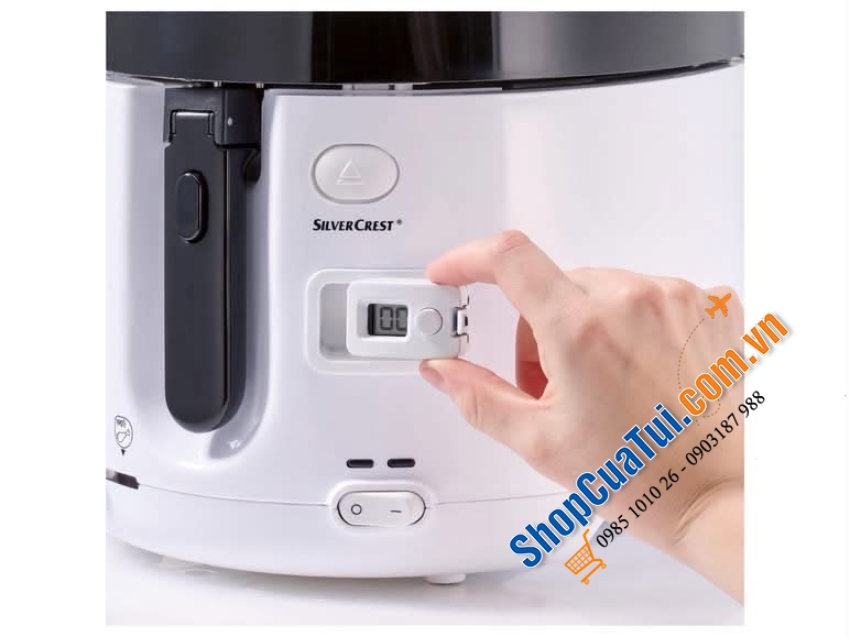 Nồi chiên ngập dầu SilverCrest SFT 1900 A1 (dung tích dầu 2,1 lít).
