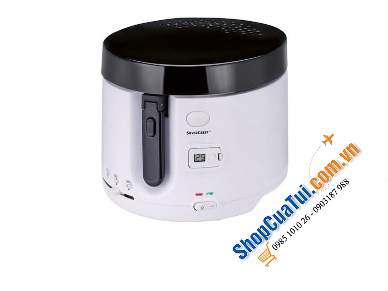 Nồi chiên ngập dầu SilverCrest SFT 1900 A1 (dung tích dầu 2,1 lít).
