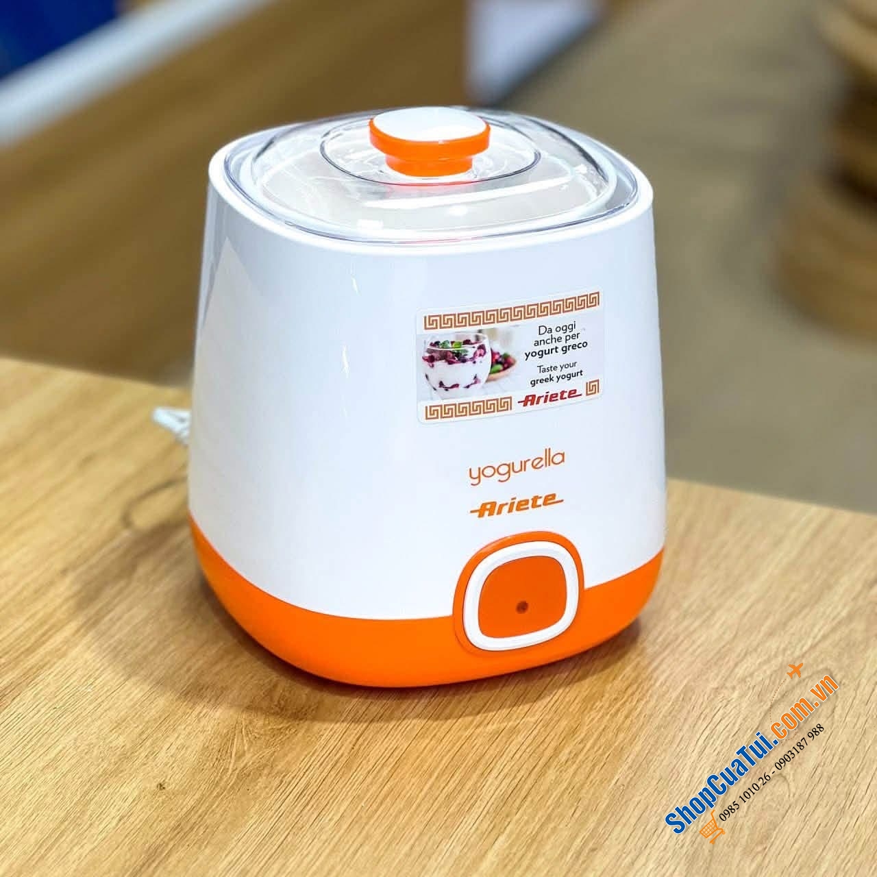 Tự làm sữa chua Hy Lạp tại nhà nhàn tênh với máy Ariete 00C062110AR0.