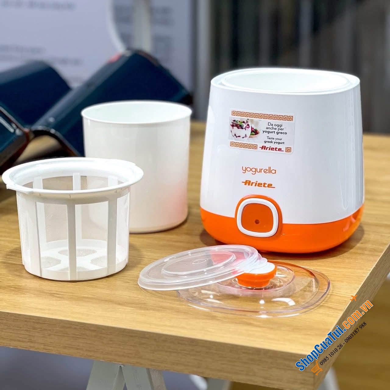 Tự làm sữa chua Hy Lạp tại nhà nhàn tênh với máy Ariete 00C062110AR0.
