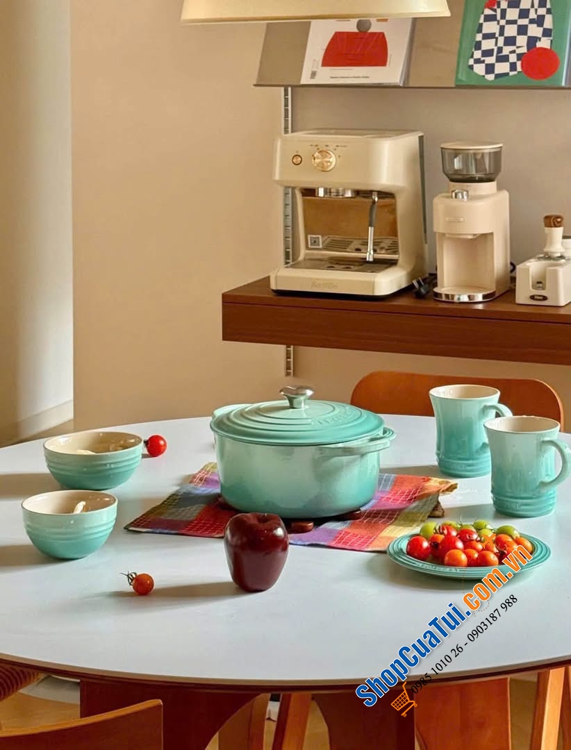 Nồi Le Creuset Cool Mint -  size 18cm và 20cm.