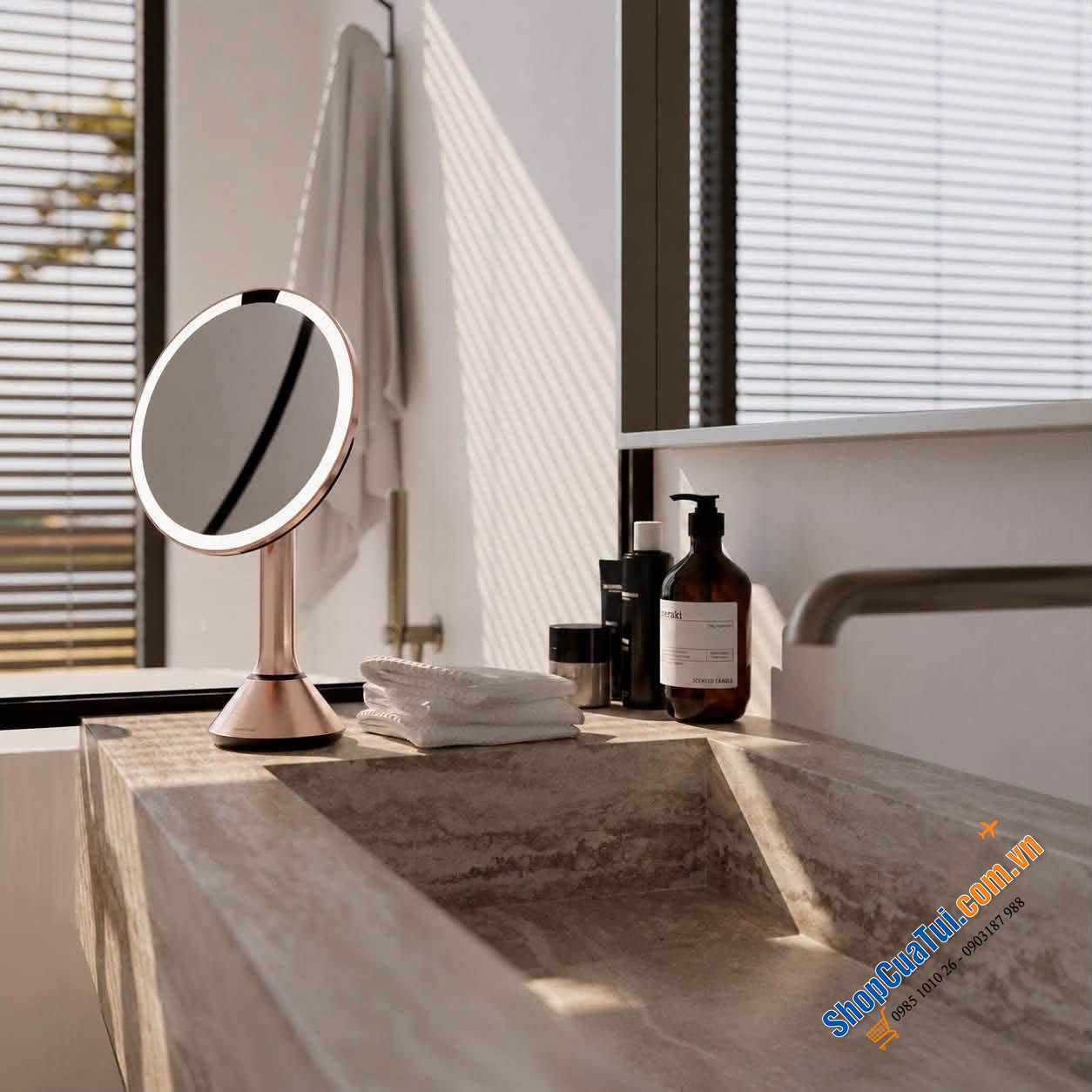 Gương trang điểm cảm ứng cao cấp Simplehuman ST3053.