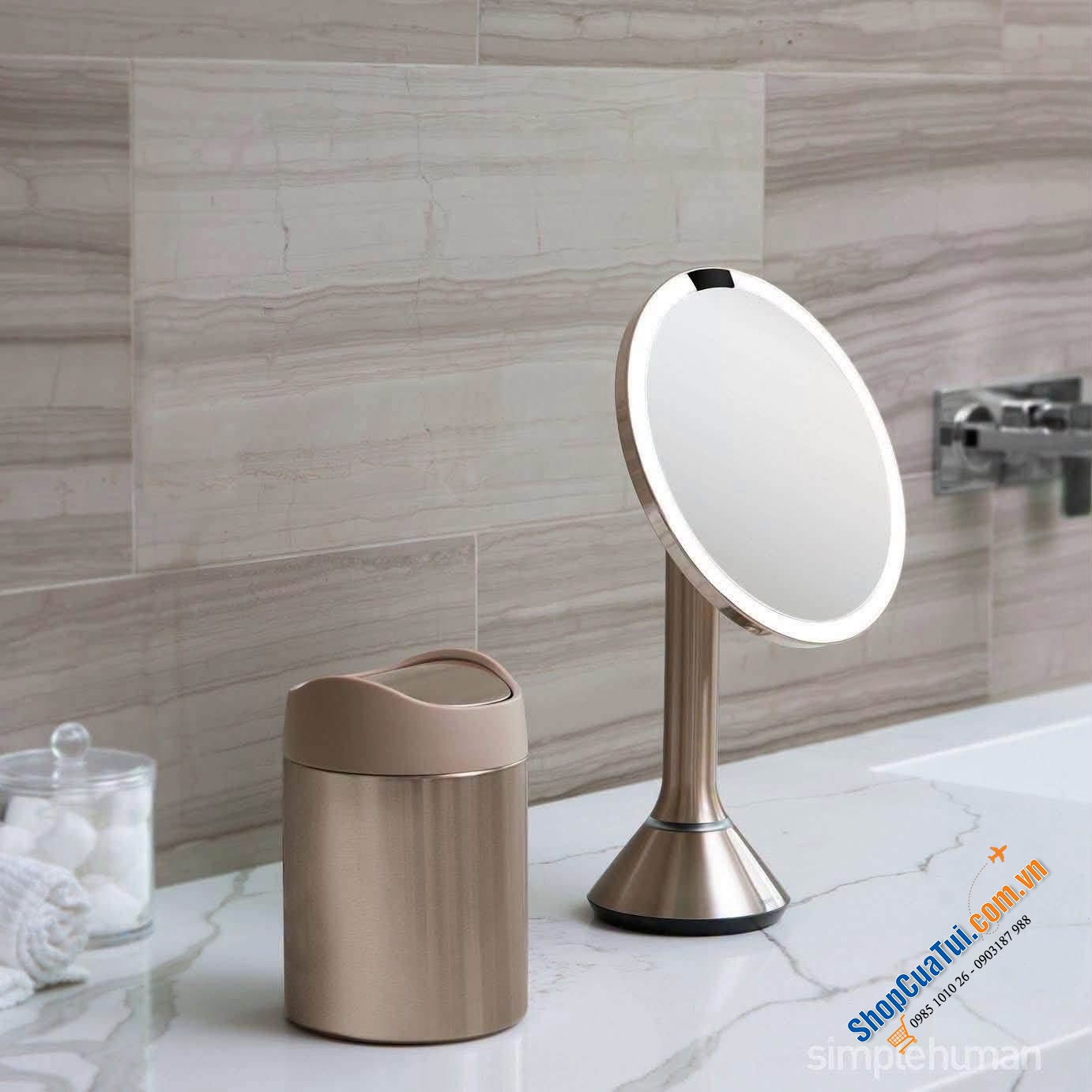 Gương trang điểm cảm ứng cao cấp Simplehuman ST3053.