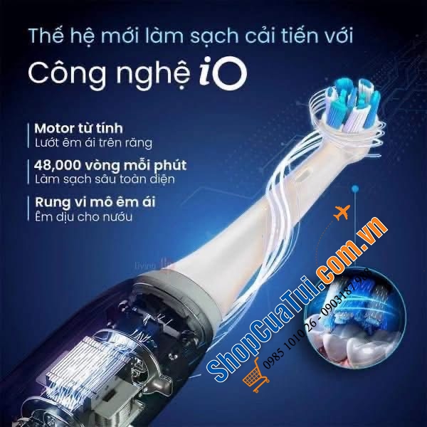 Bàn chải điện Oral-B iO Series 3 (Model 2026) - MADE IN GERMANY.
