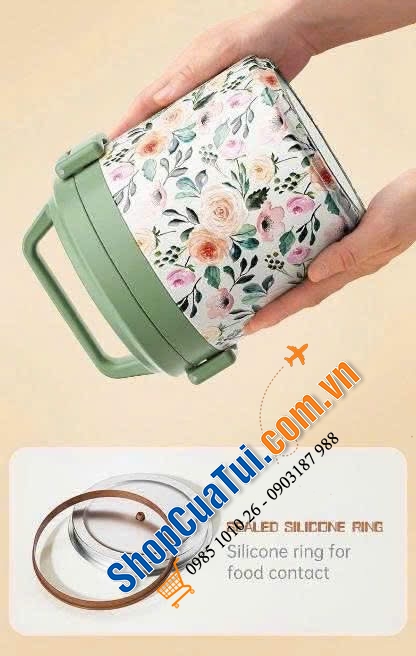 Cặp lồng ủ cháo đa năng 1700ml OYATTON O53.