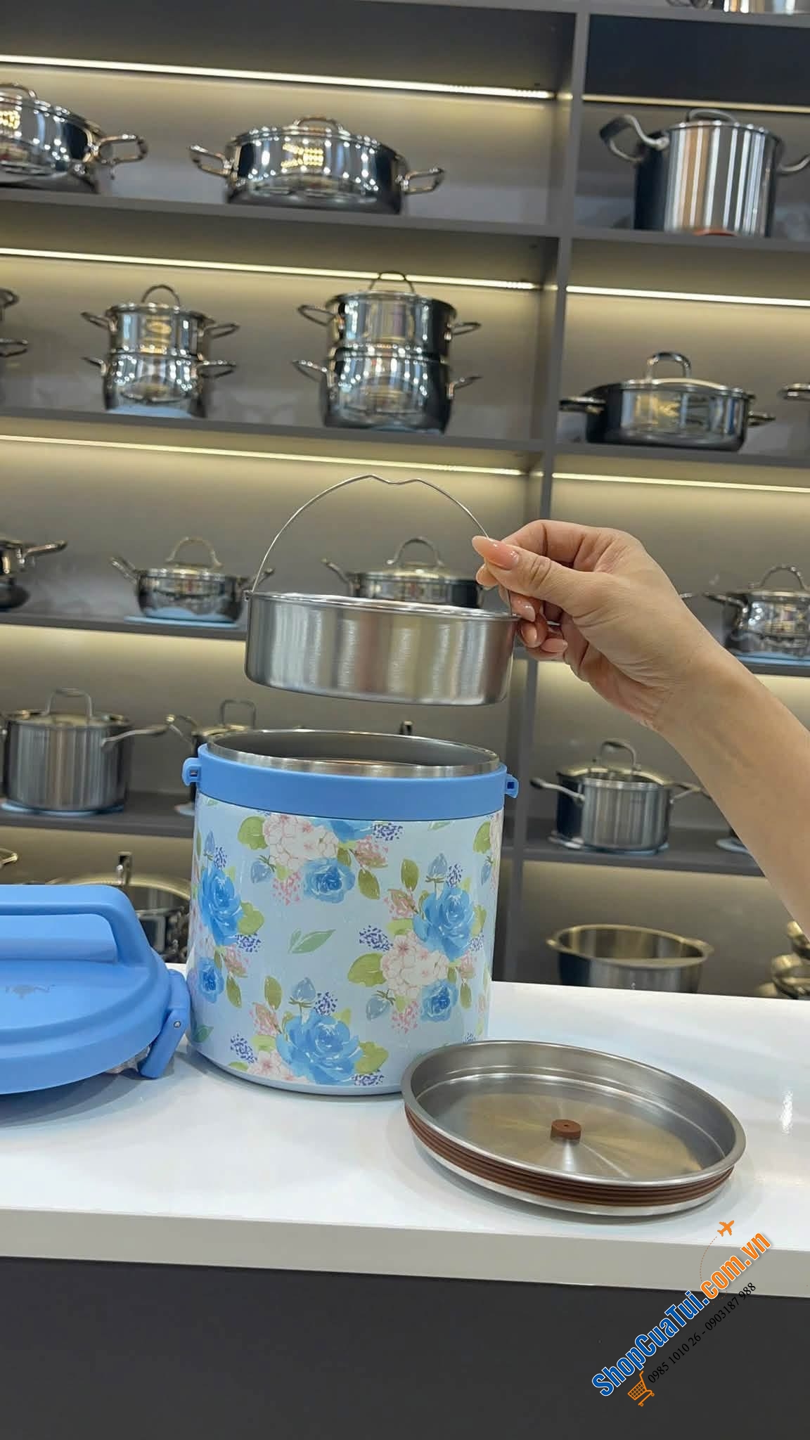 Cặp lồng ủ cháo đa năng 1700ml OYATTON O53.