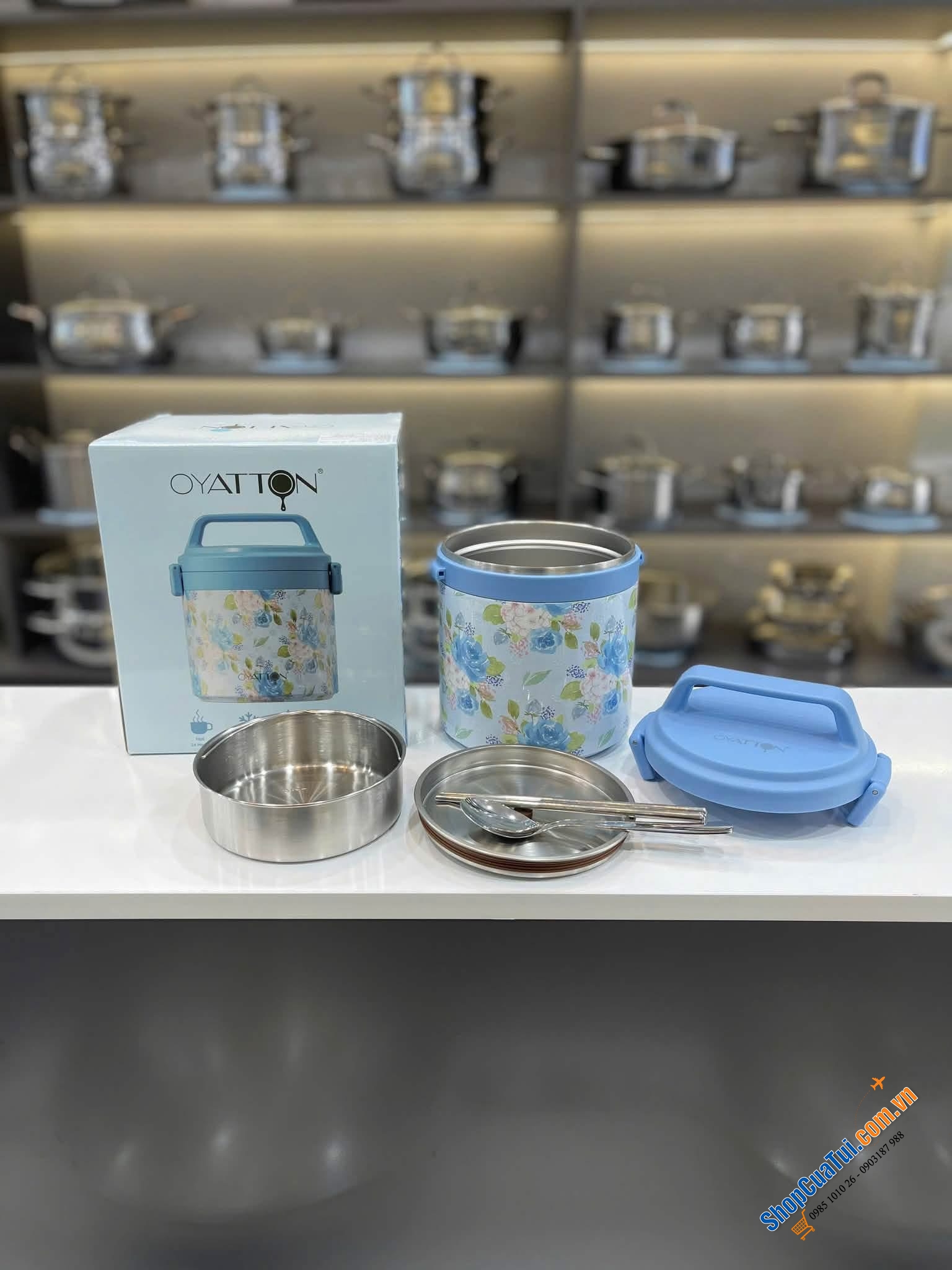 Cặp lồng ủ cháo đa năng 1700ml OYATTON O53.