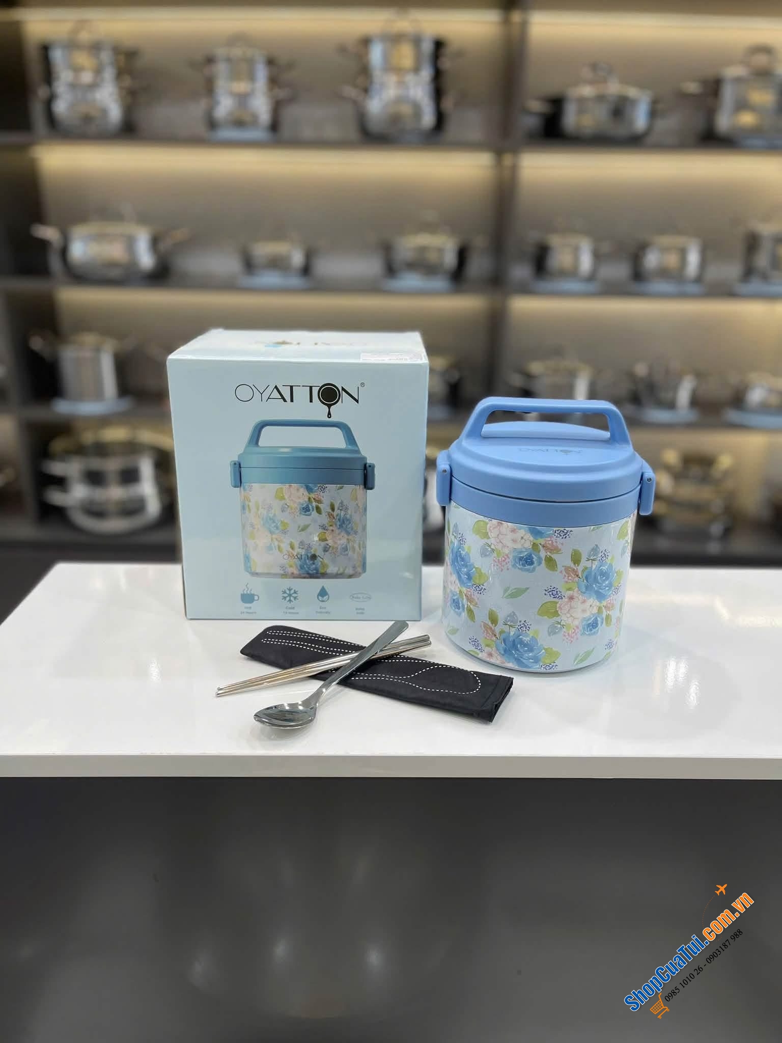 Cặp lồng ủ cháo đa năng 1700ml OYATTON O53.