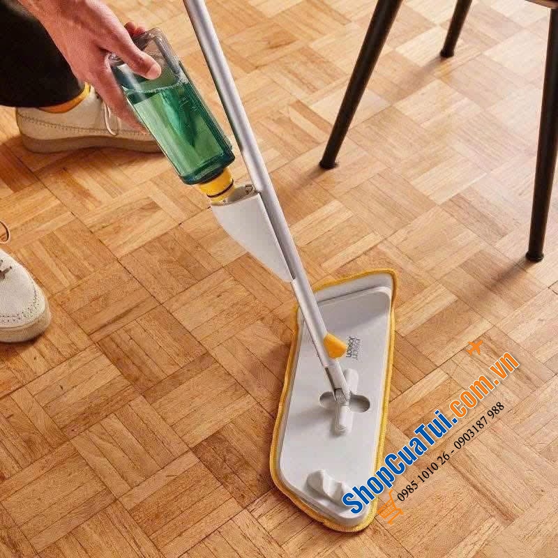 CÂY LAU NHÀ XỊT NƯỚC JOSEPH JOSEPH 65004 Cleantech màu trắng – GỌN NHẸ, SẠCH NHANH!