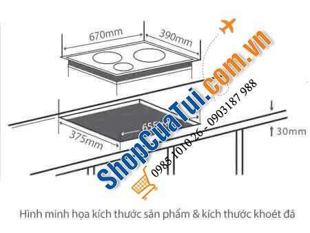 Bếp từ đôi âm Rommelsbacher EBC3410/IN Made in Germany.