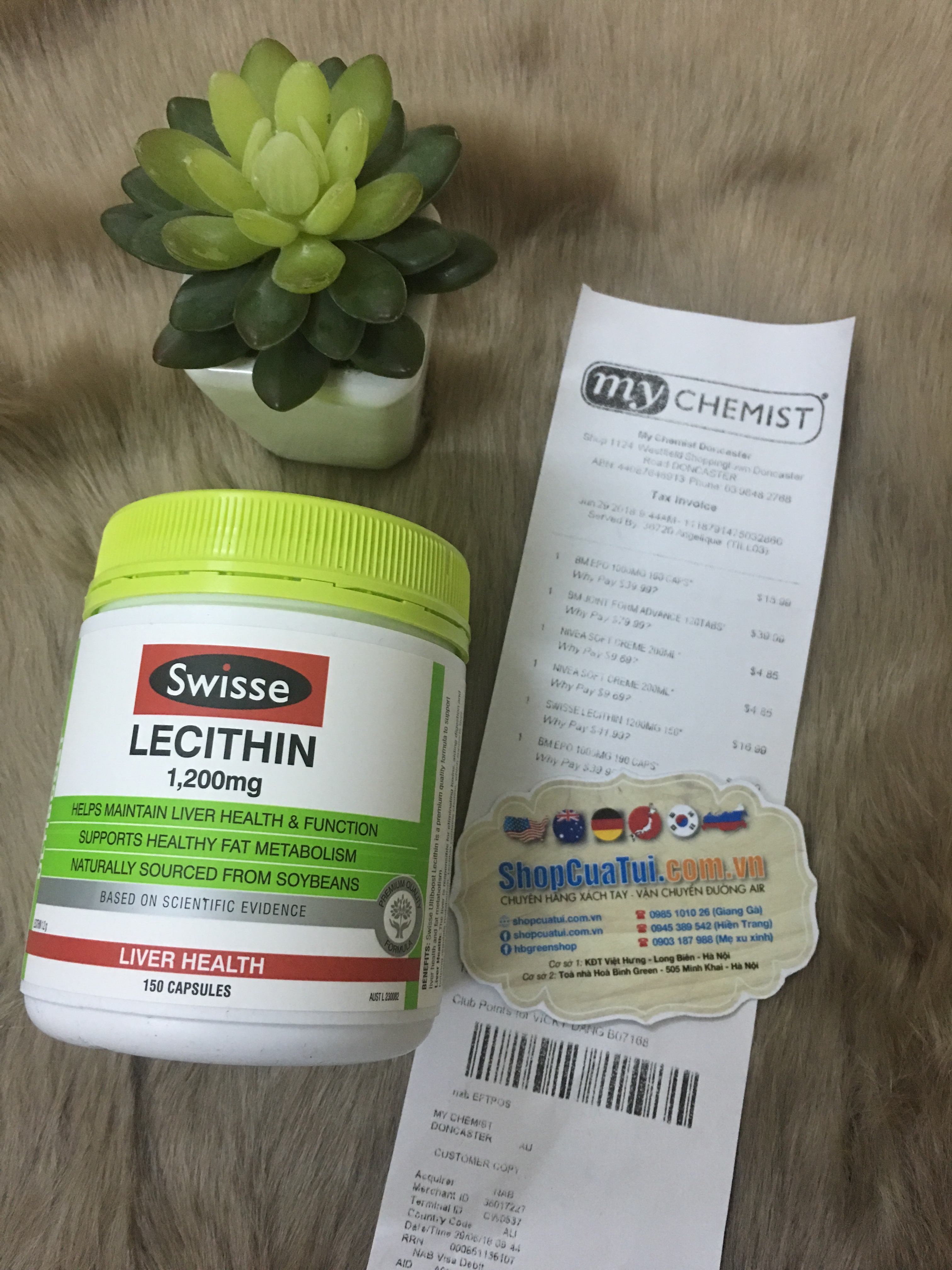 MẦM ĐẬU NÀNH SWISSE ÚC LECITHIN 1200MG 150 VIÊN