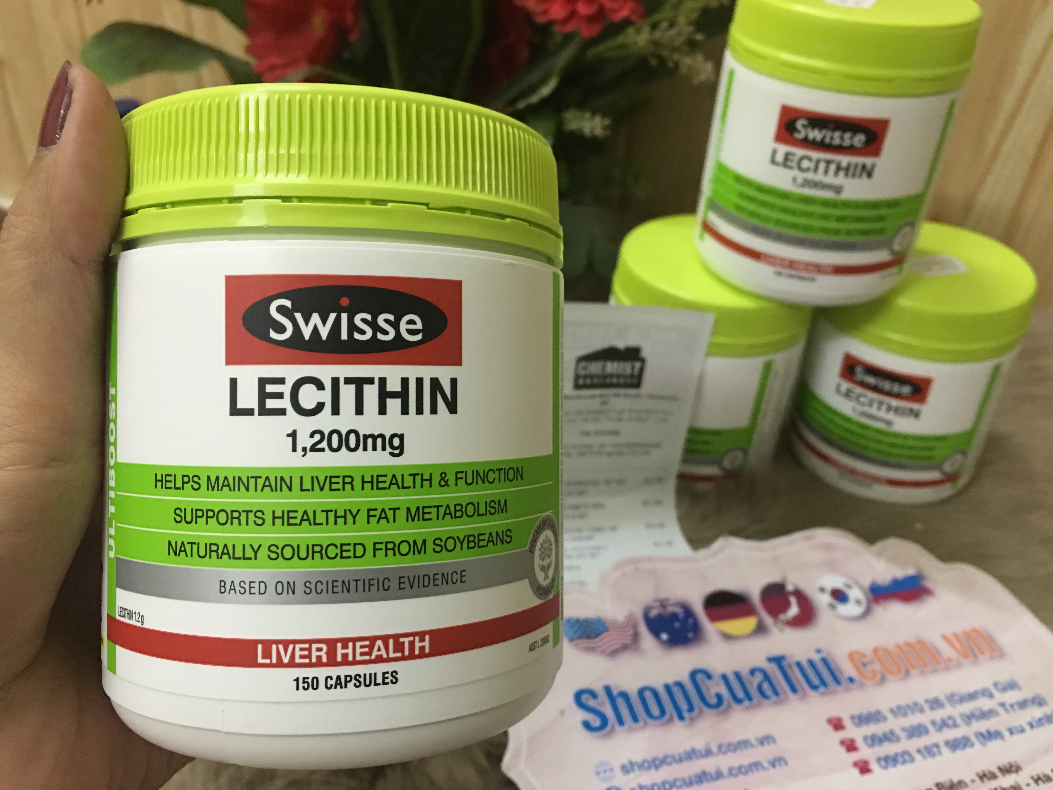 MẦM ĐẬU NÀNH SWISSE ÚC LECITHIN 1200MG 150 VIÊN