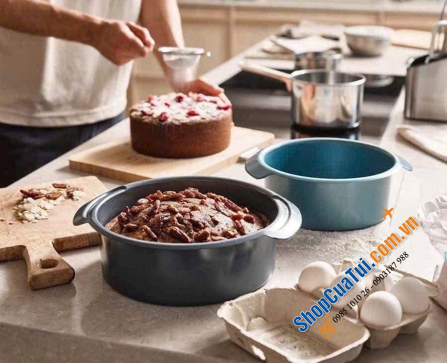 Set 2 khuôn làm bánh tròn Joseph Joseph 45068 Nest Bake.