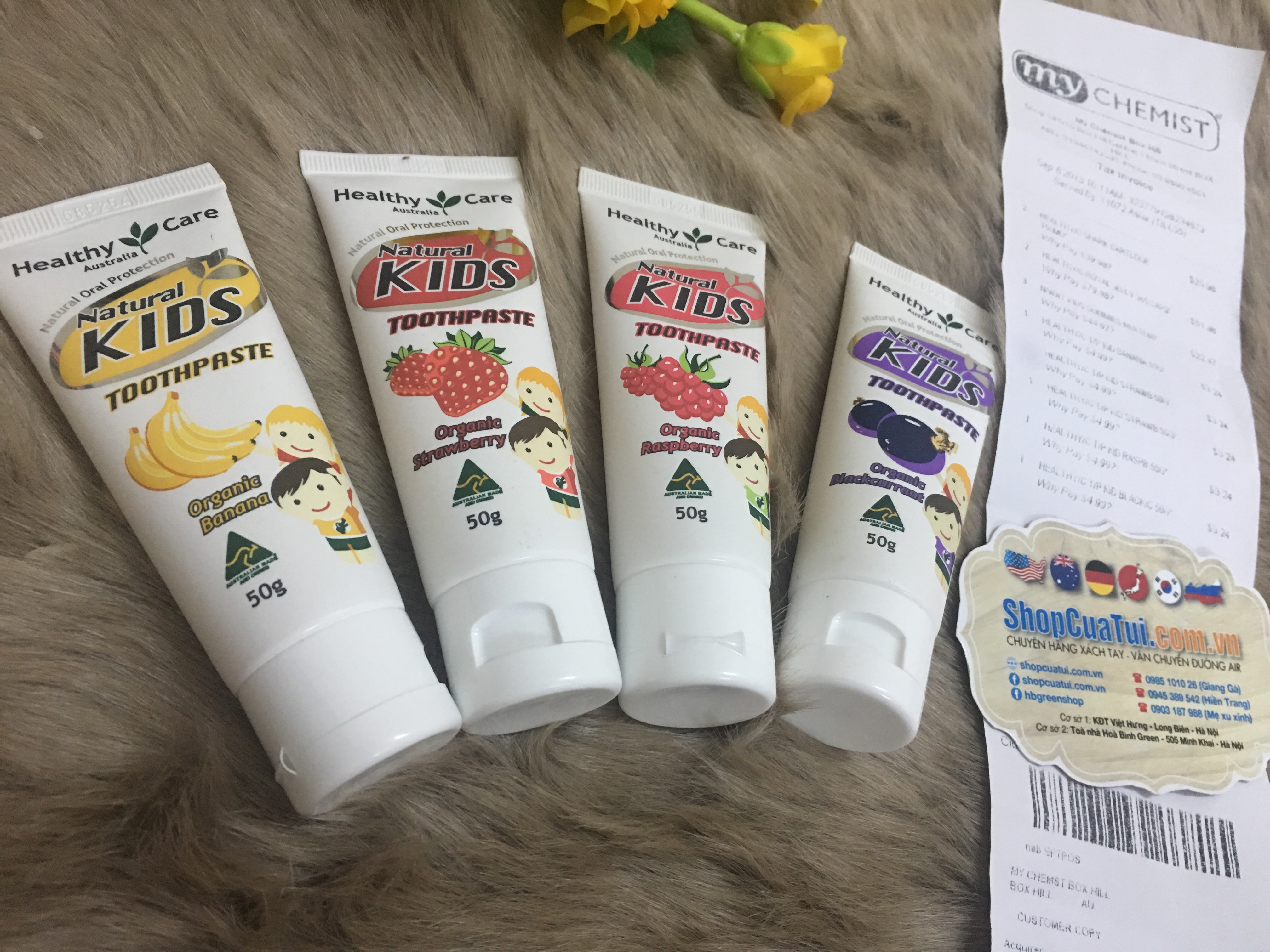 Kem đánh răng oganic Hữu cơ cho trẻ em - Healthy Care Natural Kids Toothpaste Organic  50g
