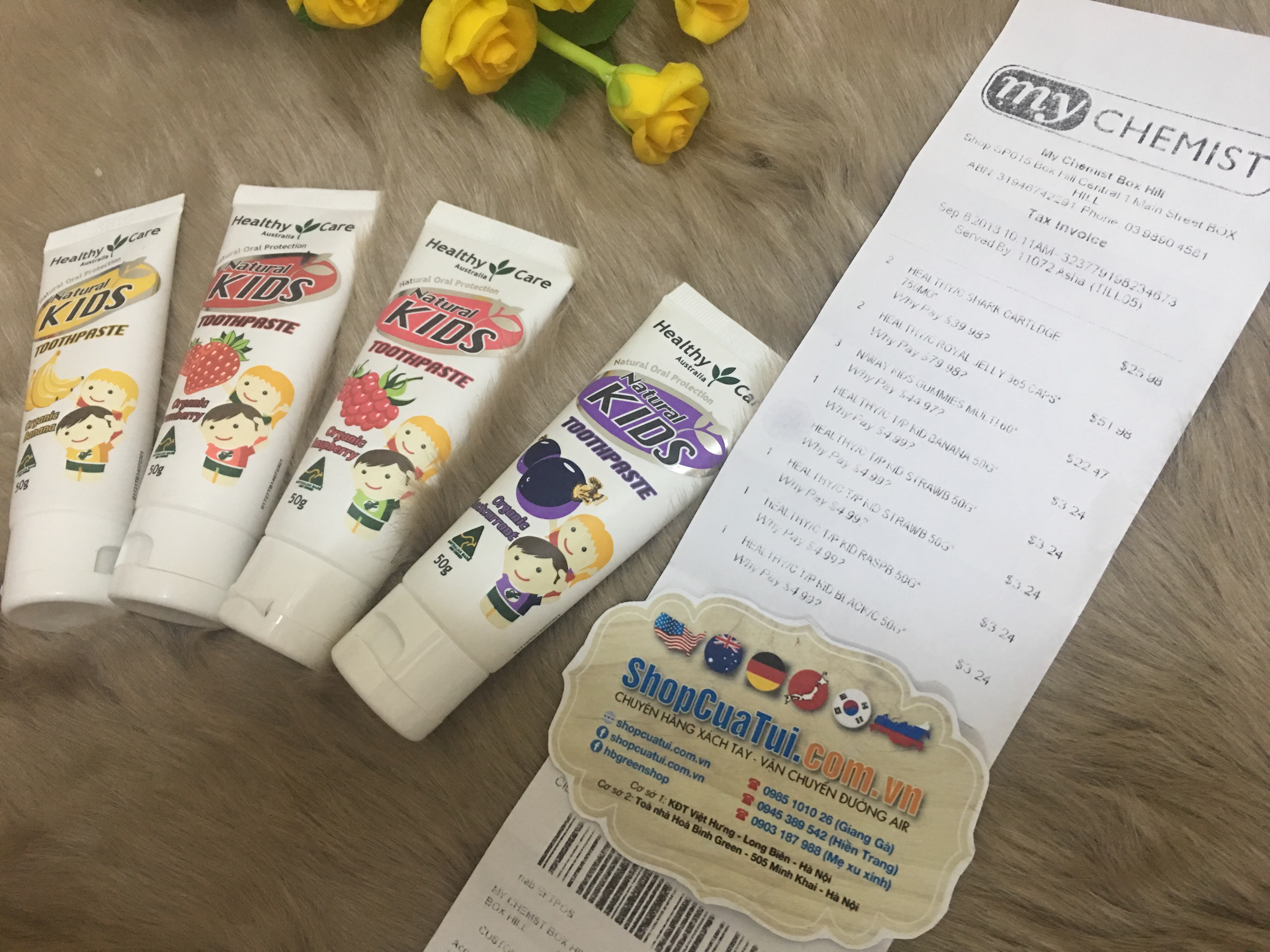 Kem đánh răng oganic Hữu cơ cho trẻ em - Healthy Care Natural Kids Toothpaste Organic  50g