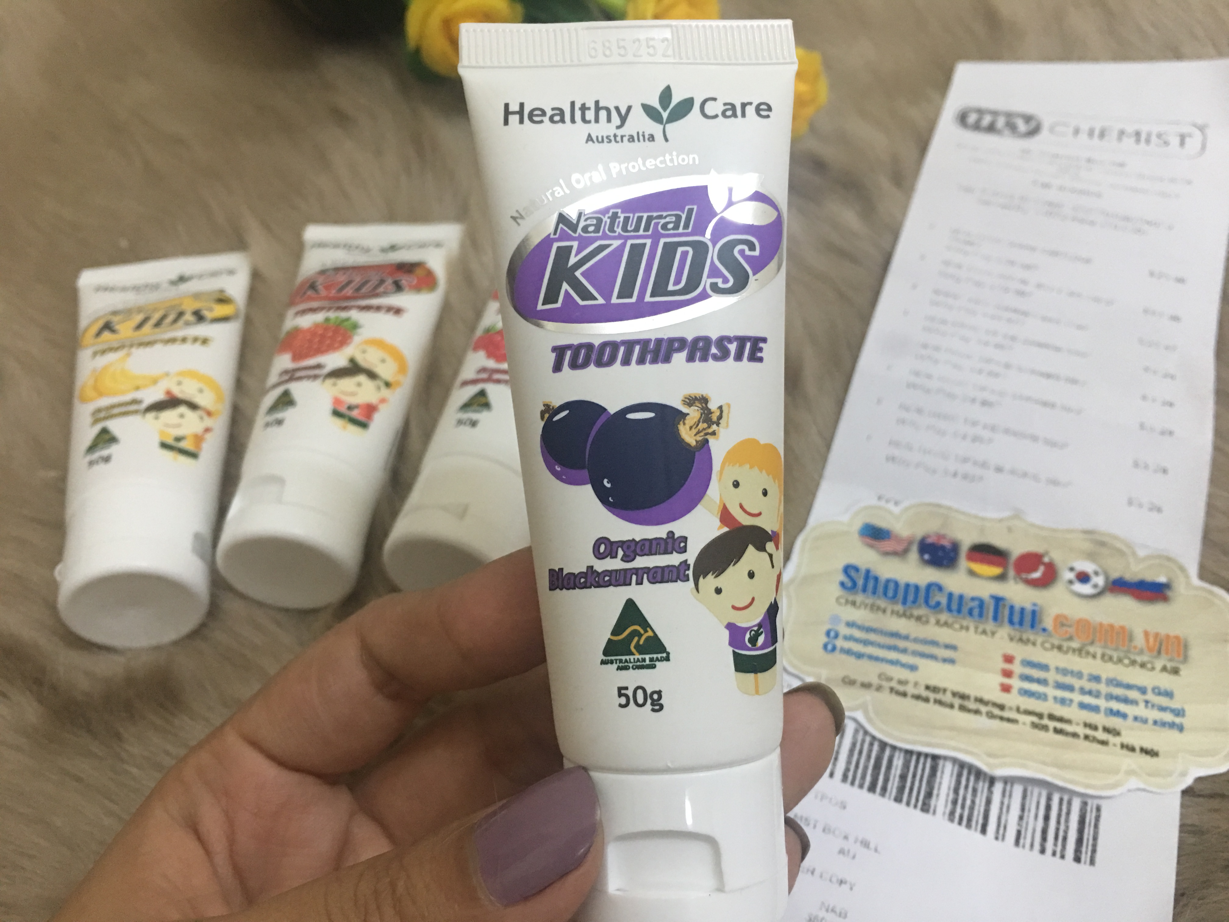 Kem đánh răng oganic Hữu cơ cho trẻ em - Healthy Care Natural Kids Toothpaste Organic  50g