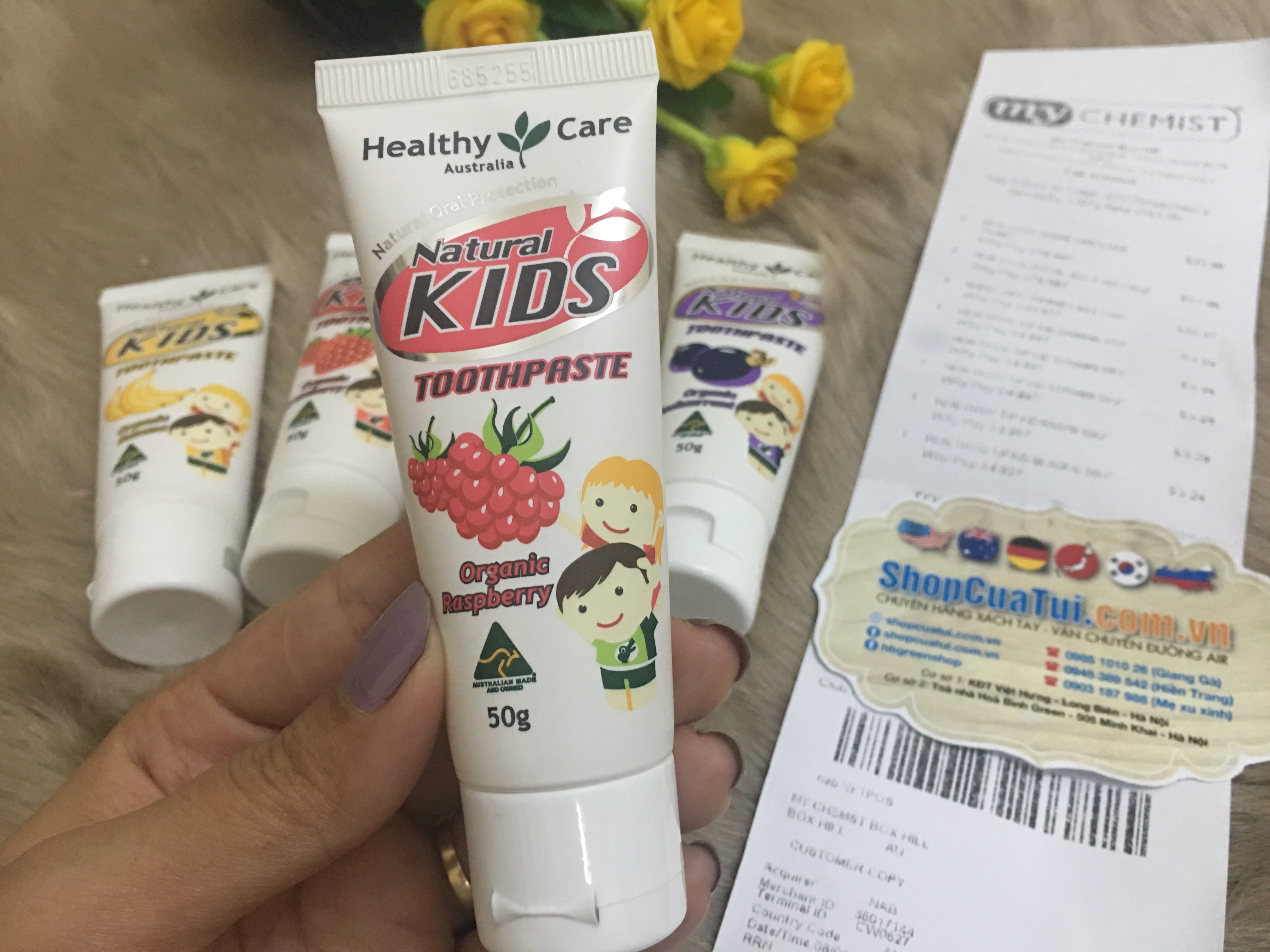 Kem đánh răng oganic Hữu cơ cho trẻ em - Healthy Care Natural Kids Toothpaste Organic  50g