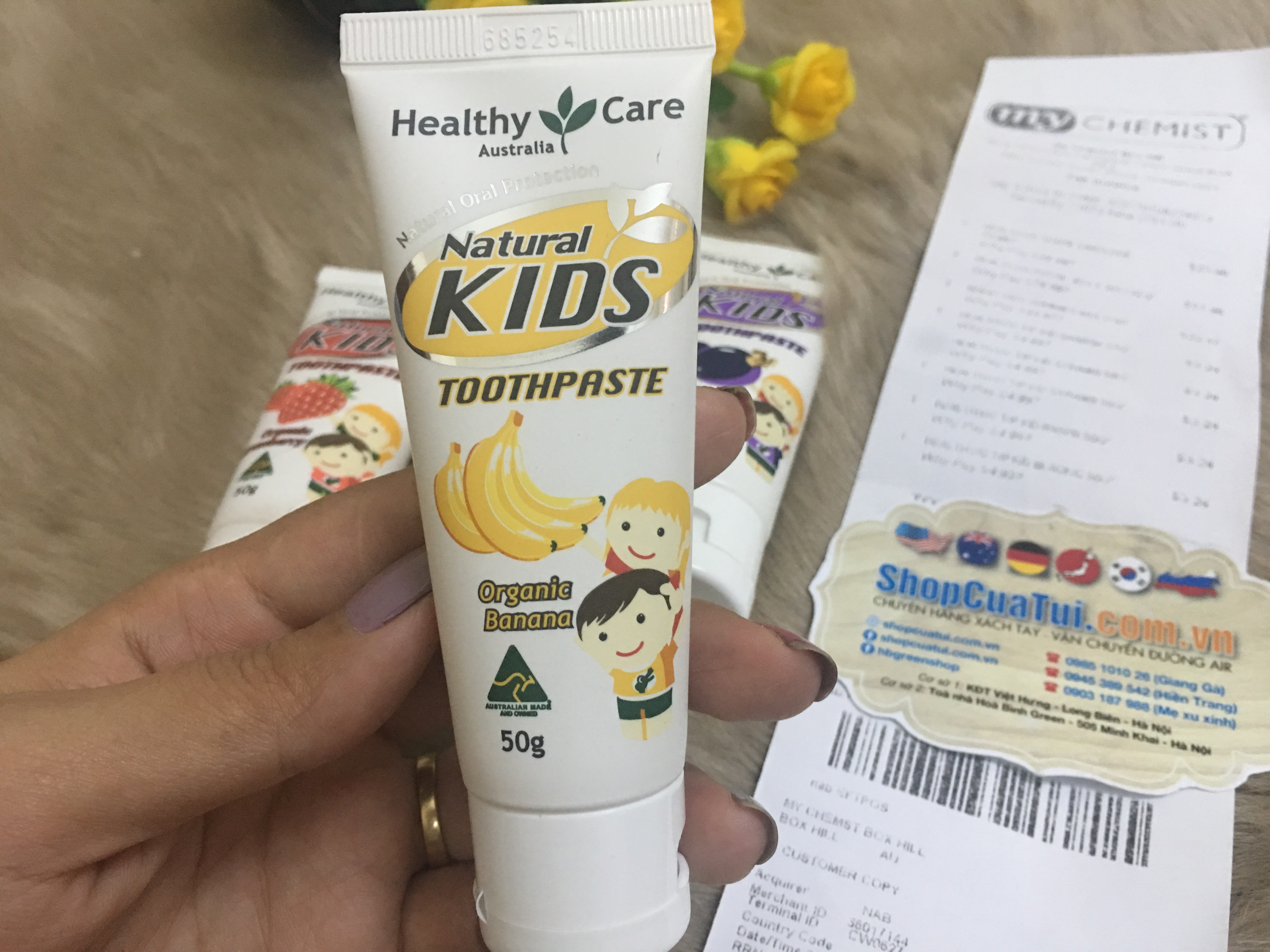 Kem đánh răng oganic Hữu cơ cho trẻ em - Healthy Care Natural Kids Toothpaste Organic  50g