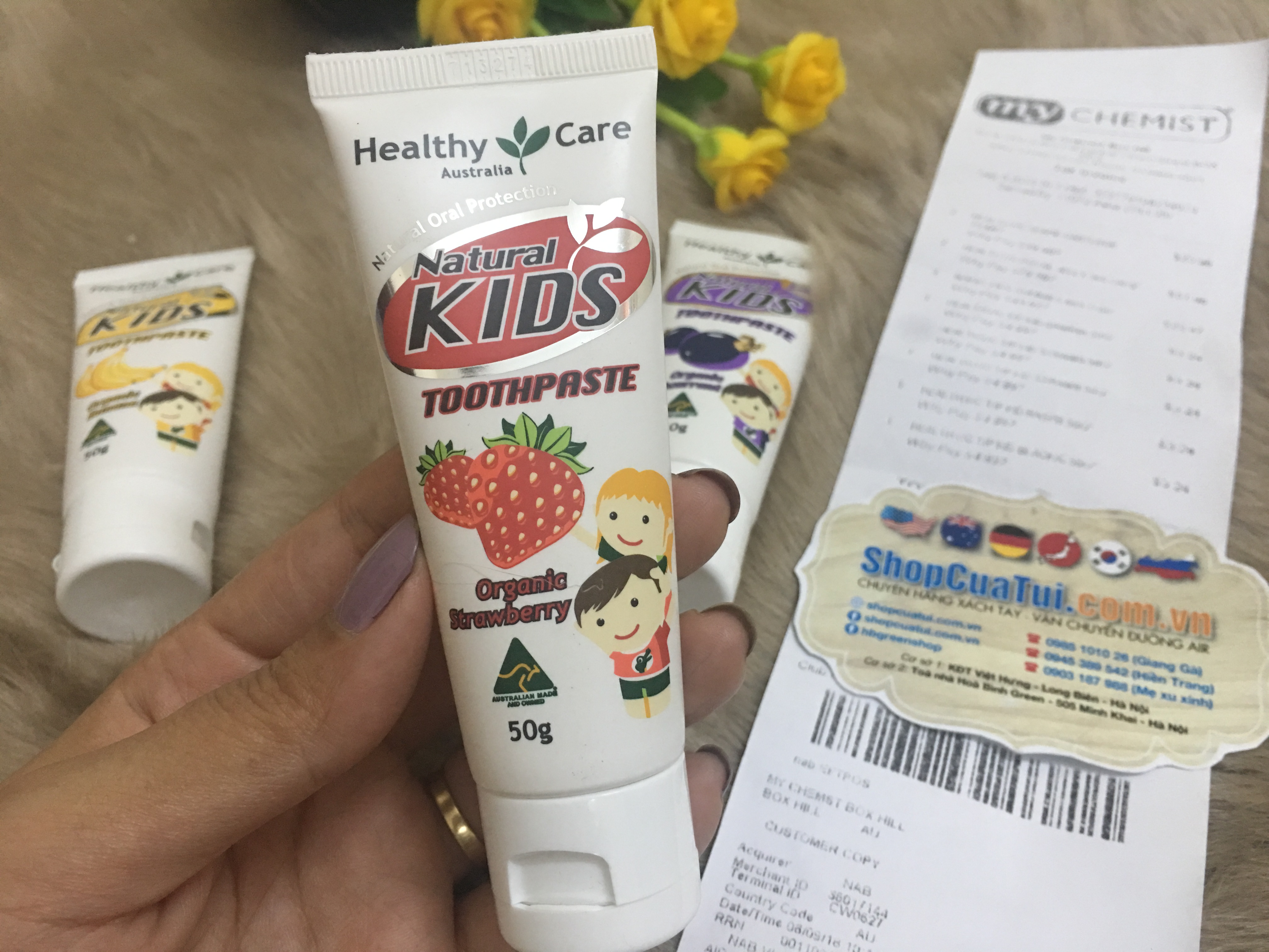 Kem đánh răng oganic Hữu cơ cho trẻ em - Healthy Care Natural Kids Toothpaste Organic  50g