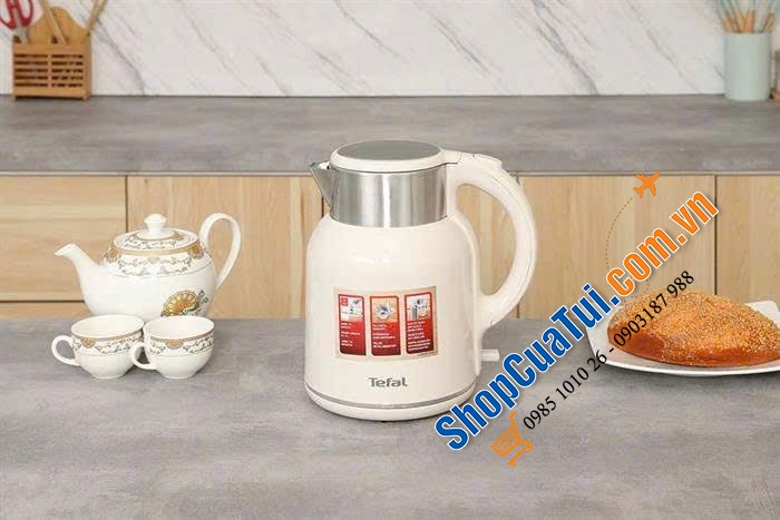 ẤM SIÊU TỐC TEFAL KO190AE0 DUNG TÍCH 1,9L - MÀU TRẮNG.