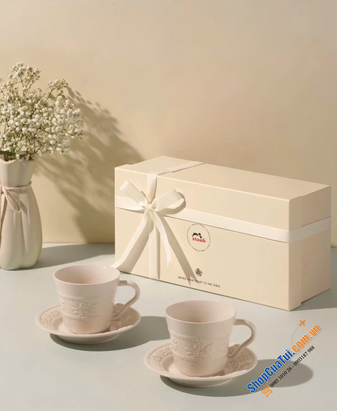 Bộ tách trà 4 món Staub Daisy.