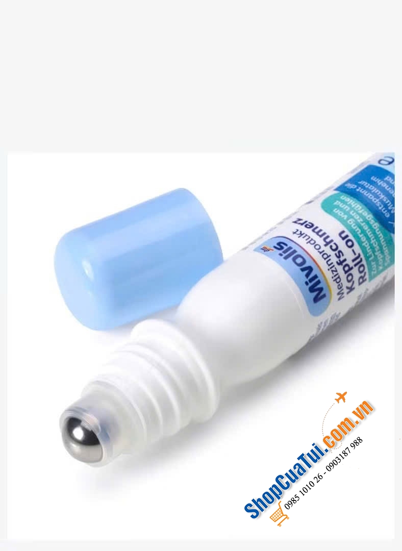 THANH LĂN GIẢM ĐAU ĐẦU MIVOLIS - Giảm đau đầu không cần dùng thuốc - 15ml.