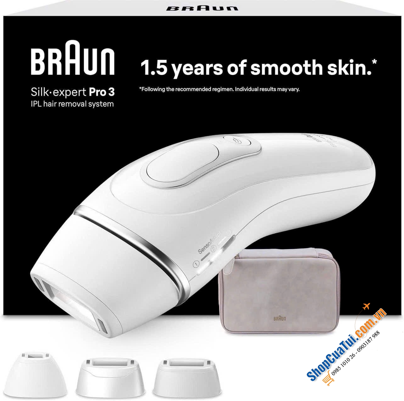 Máy Triệt Lông Braun Silk-expert Pro 3 PL3230 - Made in United Kingdom.