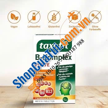 Taxofit B-Komplex porte Đức bổ sung vitamin B các loại cho trí não khoẻ mạnh.