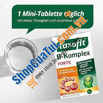 Taxofit B-Komplex porte Đức bổ sung vitamin B các loại cho trí não khoẻ mạnh.
