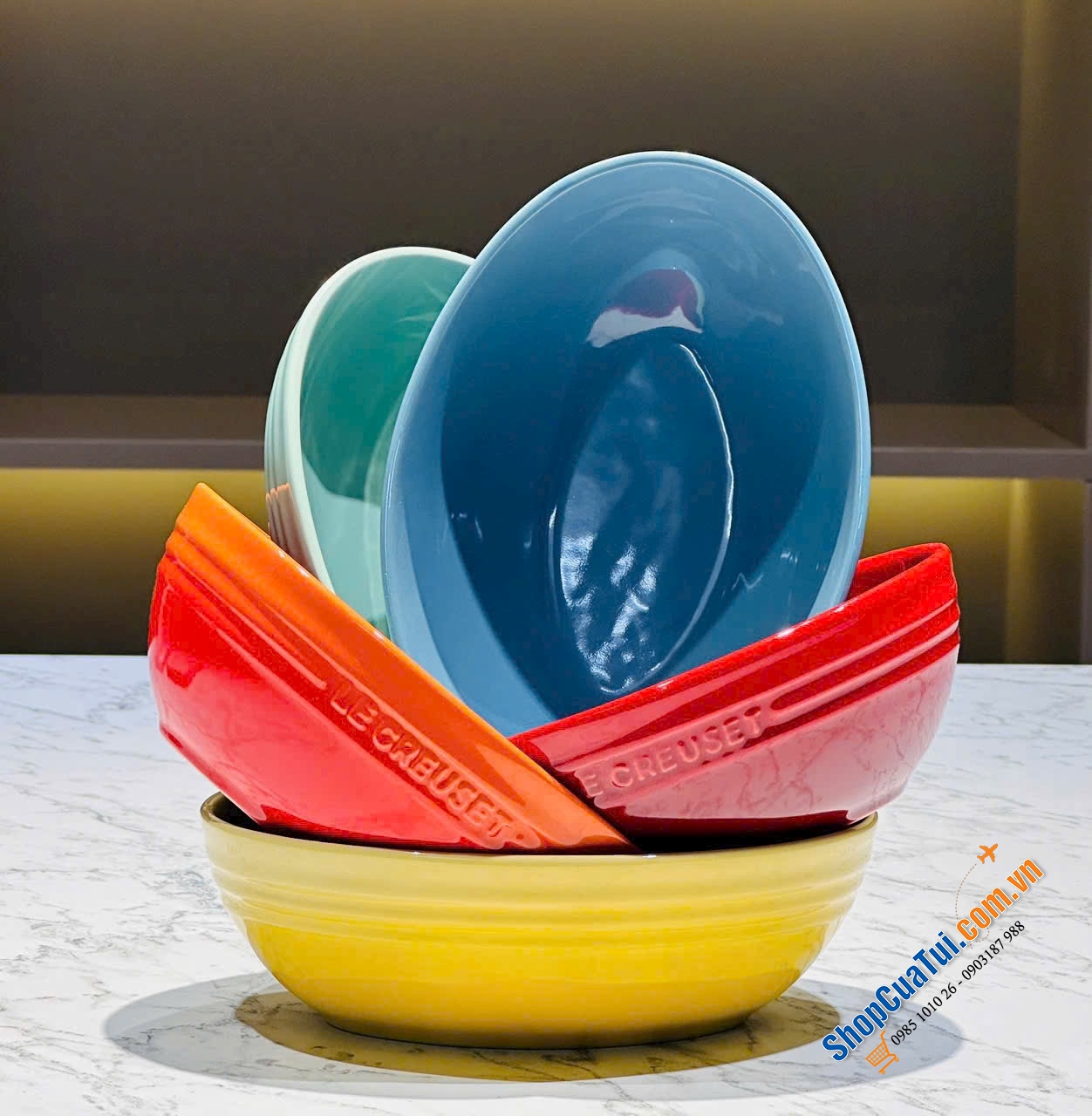 Set 5 bát Oval Le Creuset 17cm đẹp đúng kiểu càng ngắm càng muốn sở hữu.