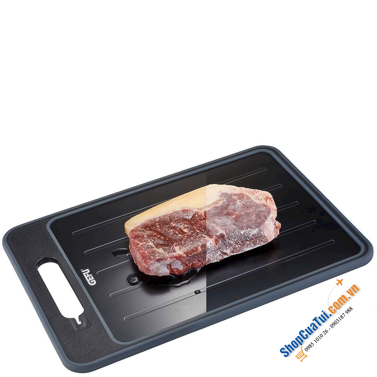 THỚT RÃ ĐÔNG KÈM CẮT, MÀI DAO GEFU 13991 CUT PRO (36.5 X 25CM).