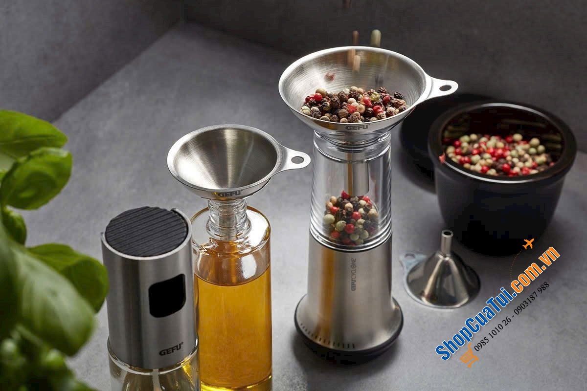 SET 3 PHỄU MINI INOX GEFU VERSARE.