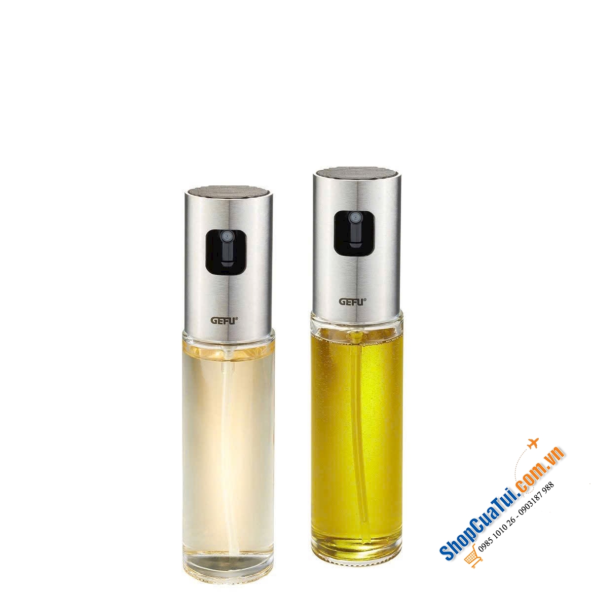 SET 2 BÌNH XỊT DẦU GIẤM CAO CẤP GEFU NEVA (100ML).